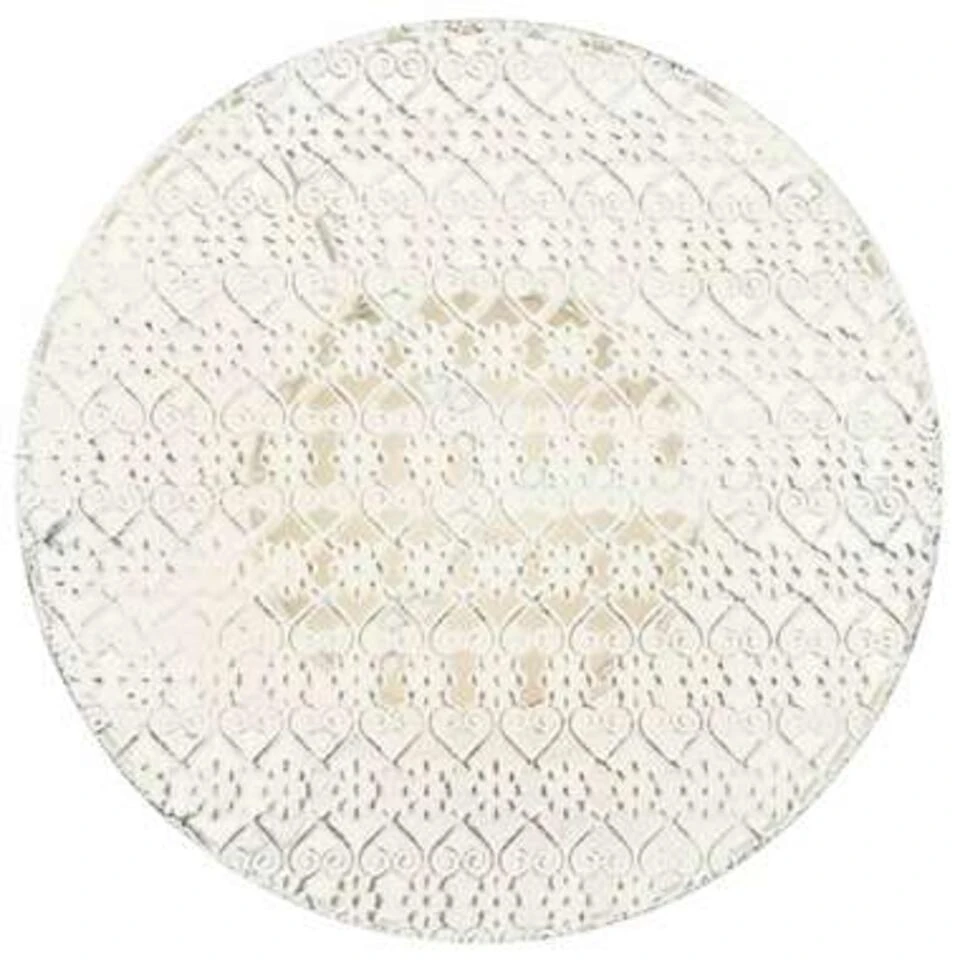 VidaXL Bistrotafel Vintage Stijl Rond 40x70 Cm Metaal Wit 2 VidaXL Bistrotafel Vintage Stijl Rond 40x70 Cm Metaal Wit - Afbeelding 2
