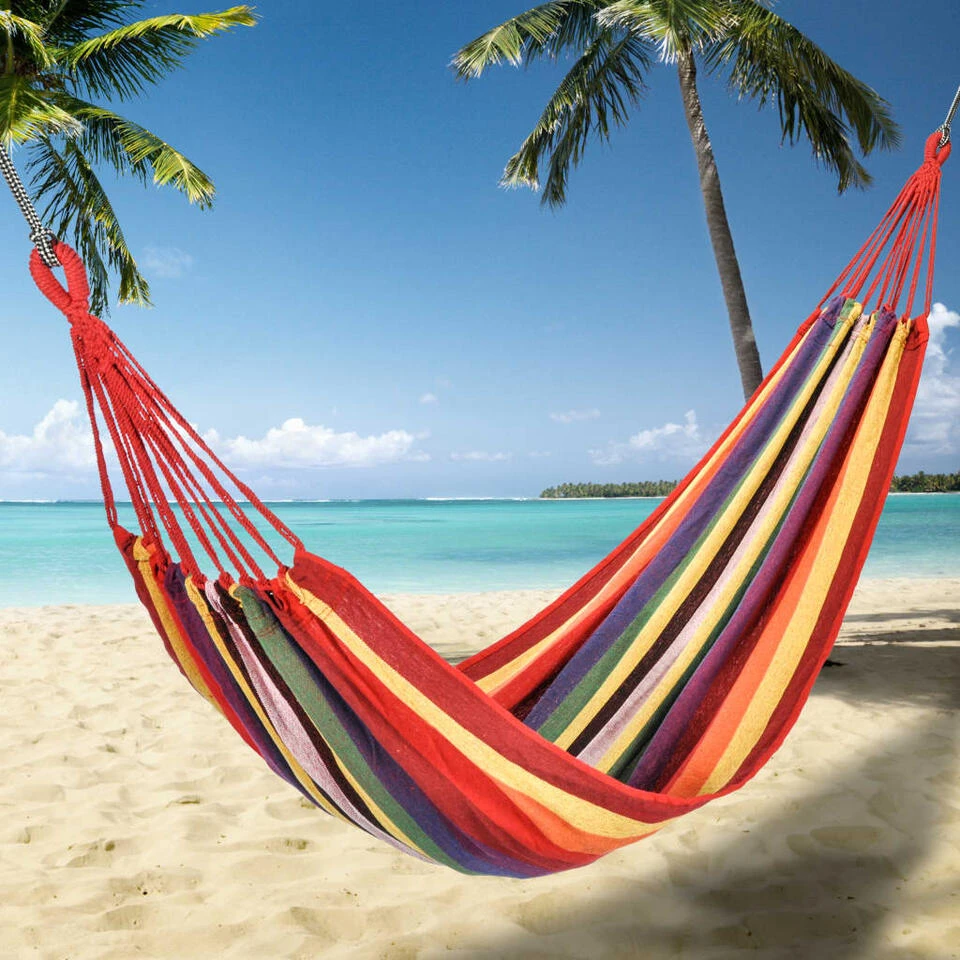 HI Hangmat 1 Persoon Meerkleurig 2 HI Hangmat 1 Persoon Meerkleurig - Afbeelding 2