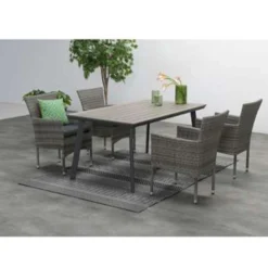 Garden Impressions Penedo Tuintafel 160x90 Cm - Zwart 6 Garden Impressions Penedo Tuintafel 160x90 Cm - Zwart -Tuinmeubelen 1000003879 0103