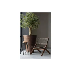 WOOOD Tuinklapstoel Ruit Lois - Hout - Donkerbruin - 73x60x78 -Tuinmeubelen 1000013706 0103