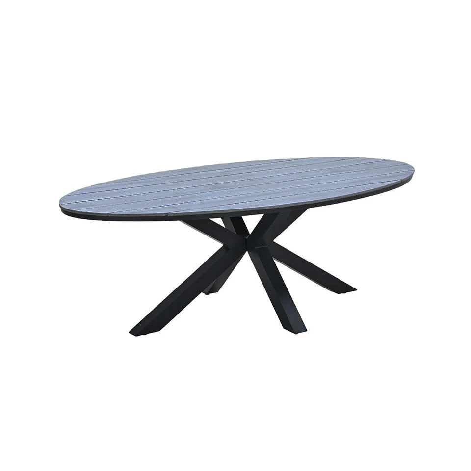 Garden Impressions Tulli Tuintafel 220x115 Cm - Donker Grijs 3 Garden Impressions Tulli Tuintafel 220x115 Cm - Donker Grijs - Afbeelding 3