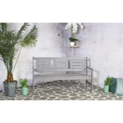 SenS-Line Boulogne Tuinbank - Grenenhout - Grijs -Tuinmeubelen 1000038275 0103