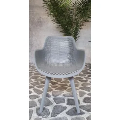 SenS-Line Jasper Tuinstoel - Kunststof - Grijs -Tuinmeubelen 1000038283 0103