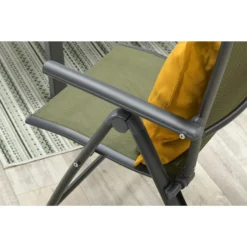 Garden Impressions Santos Tuinstoel Verstelbaar - Mos Groen -Tuinmeubelen 1000040801 0103