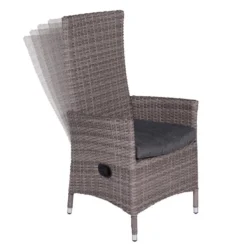 Garden Impressions Nice Verstelbare - Stoel Grijs 7 Garden Impressions Nice Verstelbare - Stoel Grijs -Tuinmeubelen 1000040804 0104