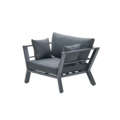 Garden Impressions Hiko Lounge Tuinstoel - Donker Grijs 6 Garden Impressions Hiko Lounge Tuinstoel - Donker Grijs -Tuinmeubelen 1000040934 0103