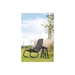 WOOOD Schommelstoel Buiten Tom - Rattan - Naturel - 97x51x95 -Tuinmeubelen 1000041308 0103