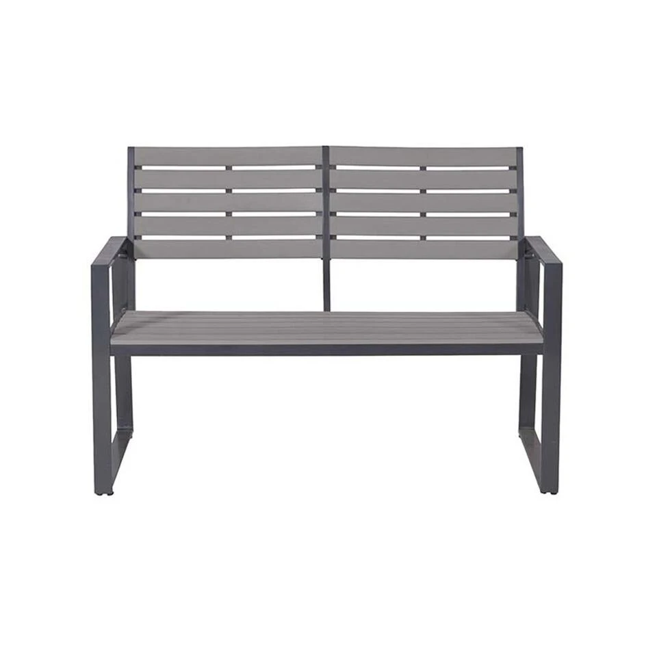 Garden Impressions Detroit Parkbank - Royal Grey 1 Garden Impressions Detroit Parkbank - Royal Grey