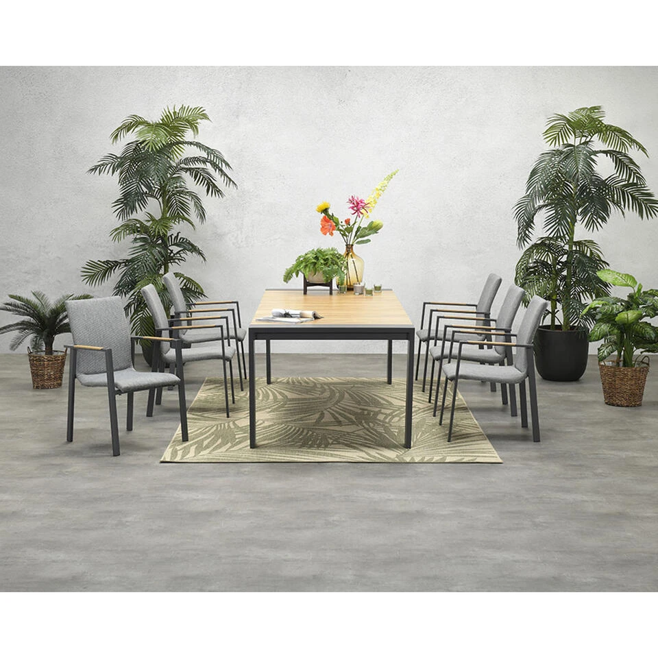 Garden Impressions Ron Tuinstoel - Teak Look 2 Garden Impressions Ron Tuinstoel - Teak Look - Afbeelding 2