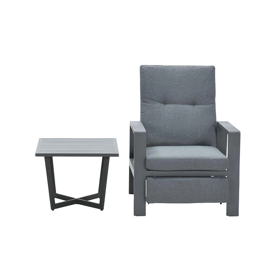 Garden Impressions Marsala Relax Loungestoel - Kent Bijzettafel 2 Garden Impressions Marsala Relax Loungestoel - Kent Bijzettafel - Afbeelding 2