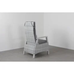 VDG Darwin Wicker Verstelbare Tuinstoel - Licht Grijs -Tuinmeubelen 1000048056 0103