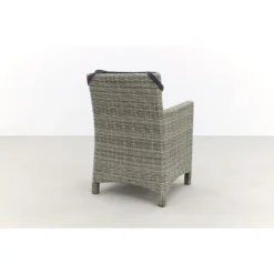 VDG Olivia Wicker Tuinstoel - Paloma Grijs -Tuinmeubelen 1000048066 0103