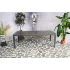 SenS-Line Jerry Tuintafel Antraciet - 220x100 Cm -Tuinmeubelen 1000048263 0102