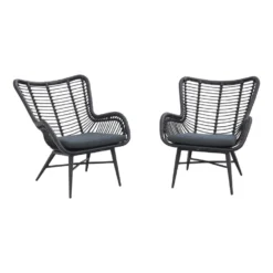 VDG Jasmine Loungestoelen Set - Black