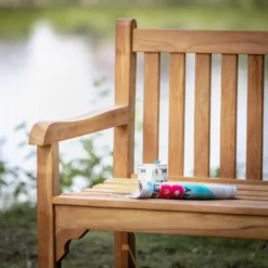 Giga Meubel - Tuinbank Teakhout - 150x60x91cm - Java -Tuinmeubelen 1000049439 0103