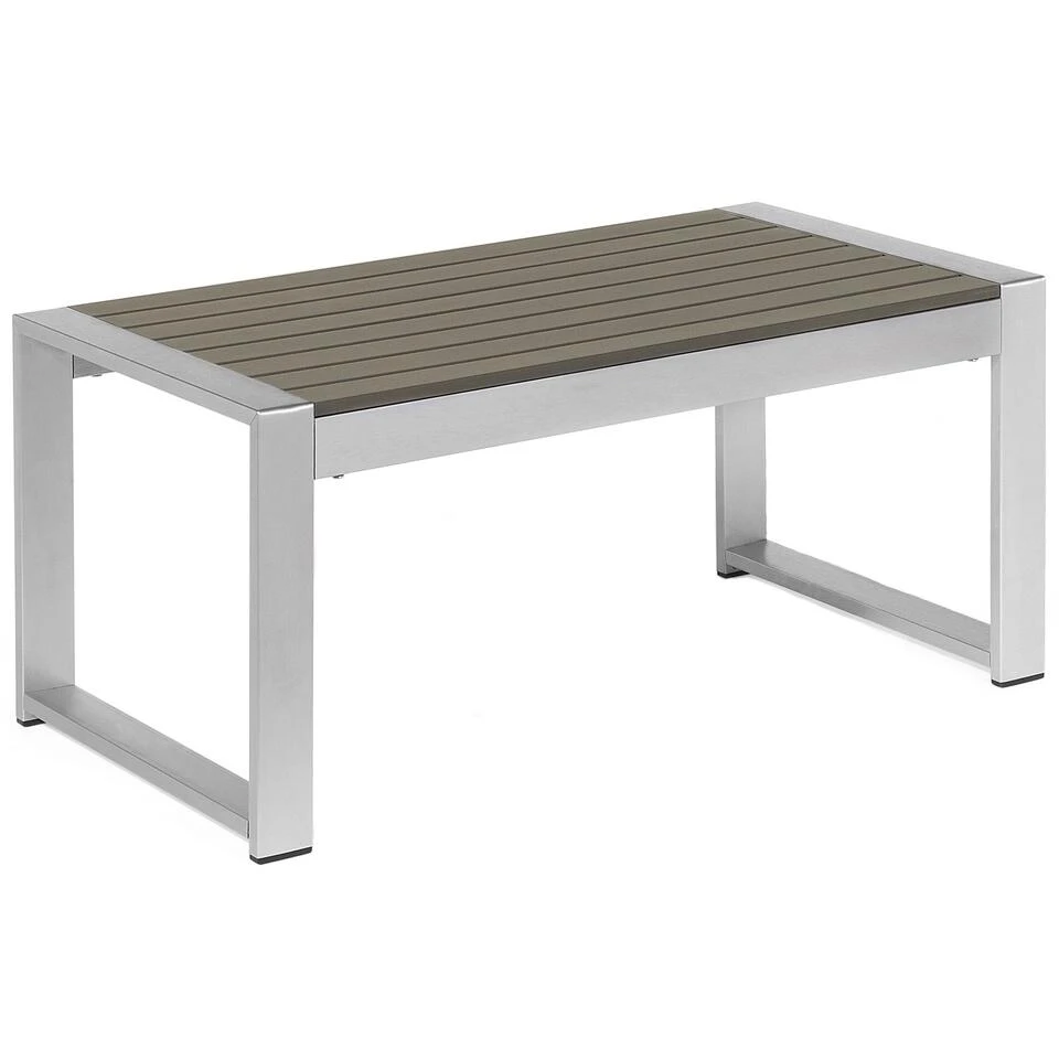 Beliani Salontafel SALERNO - Grijs Aluminium 1 Beliani Salontafel SALERNO - Grijs Aluminium