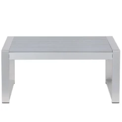 Beliani Salontafel SALERNO - Grijs Aluminium 7 Beliani Salontafel SALERNO - Grijs Aluminium -Tuinmeubelen 1000052324 0103