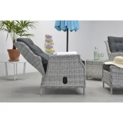 Garden Impressions Santa Rosa Relax Lounge Tuinstoelen - Grijs -Tuinmeubelen 1000052351 0103