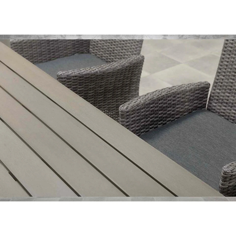 Garden Impressions Penedo Tuintafel Donker Grijs - Grijs 230x100 Cm 3 Garden Impressions Penedo Tuintafel Donker Grijs - Grijs 230x100 Cm - Afbeelding 3