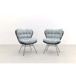 Garden Impressions Libelle Retro Loungestoel - Set Van 2 - Zwart -Tuinmeubelen 1000053011 0102