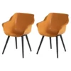 Hartman Sophie Studio Dining Armstoel - Indian Orange - Set Van 2
