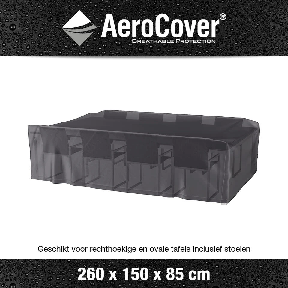 Aerocover Tuinsethoes - 260x150x85 Cm 2 Aerocover Tuinsethoes - 260x150x85 Cm - Afbeelding 2