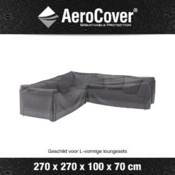 Aerocover Loungesethoes L-vorm 270x270 Cm -Tuinmeubelen 1000073227 0102