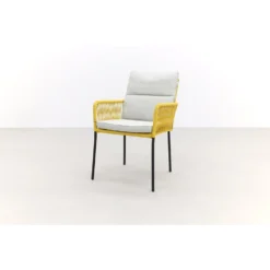 Teresa Dining Rope Tuinstoel - Yellow -Tuinmeubelen 1000074461 0103