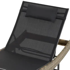 Tectake - Ligbed Delphine- 211 Cm Lang - Natuur -Tuinmeubelen 1000077828 0103