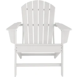 Tectake - 2 Tuinstoelen Janis Met Tafel - Houtlook - Wit -Tuinmeubelen 1000078042 0102