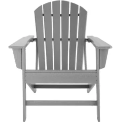 Tectake - Tuinstoel Joan Grijs - Tuinstoel In Houtlook -Tuinmeubelen 1000078045 0103