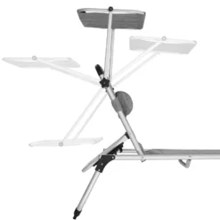 Tectake - Ligbed Lorella - Aluminium- Grijs Gemeleerd -Tuinmeubelen 1000082531 0103