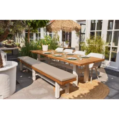 Hartman Yasmani Bank - 300x45 Cm. - White -Tuinmeubelen 1000084619 0103