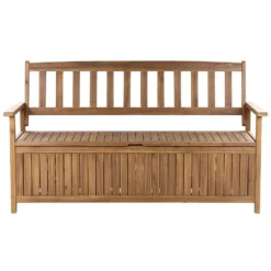 Beliani Tuinbank SOVANA - Lichte Houtkleur Acaciahout