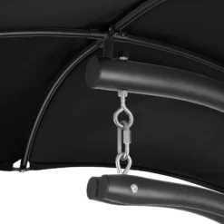 Tectake - Hangstoel Ligbed Maja - Zwart -Tuinmeubelen 1000086431 0103