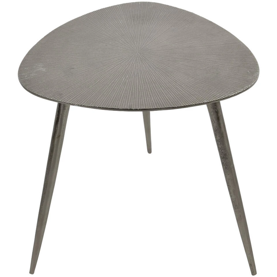 Shine Bijzettafel Brush - Aluminium - Grijs 2 Shine Bijzettafel Brush - Aluminium - Grijs - Afbeelding 2