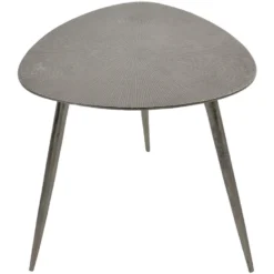 Shine Bijzettafel Brush - Aluminium - Grijs