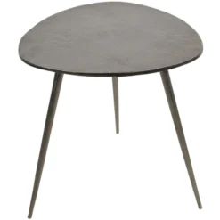 Shine Bijzettafel Brush - Aluminium - Grijs