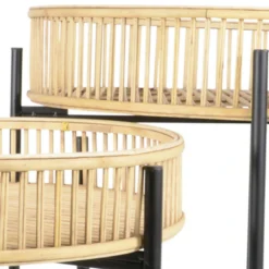 Bijzettafel Aiko Naturel - Bamboe - Bruin -Tuinmeubelen 1000088279 0103