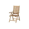 Exotan Verstelbare Tuinstoel Comfort - Teak - Naturel - 109x74x58