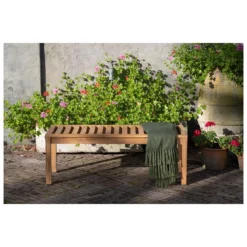 Exotan 2-Zits Tuinbankje Comfort - Teak - Naturel - 44x120x45 -Tuinmeubelen 1000088950 0102