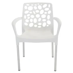 Bravo Stapelstoel Plastic - Kunststof - Wit -Tuinmeubelen 1000093882 0102