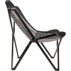 Aztec Vlinderstoel Zwart/wit - Stof - Zwart -Tuinmeubelen 1000094343 0103