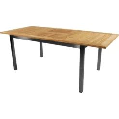 Tuintafel Marmaris RVS - Hout - Bruin