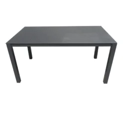 Giga Meubel Tuintafel Aluminium Antraciet 160cm - Tafel Dante