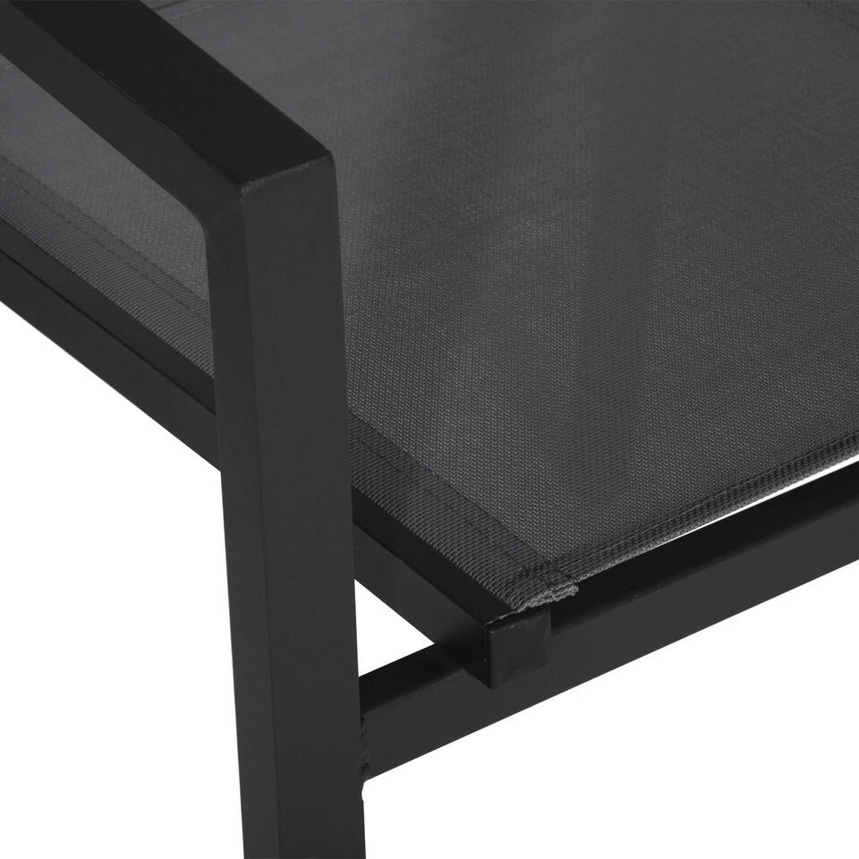 Happy Garden Buitenstoelen - Grijs - Aluminium 3 Happy Garden Buitenstoelen - Grijs - Aluminium - Afbeelding 3