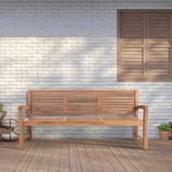 CLP Teakbank Halden 200 Cm -Tuinmeubelen 1000095885 0102