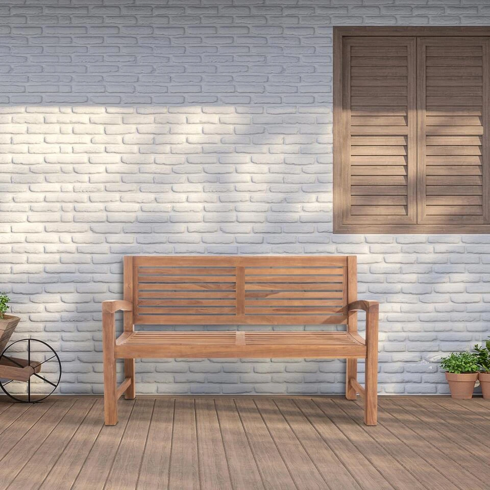 CLP Teakbank Halden 150 Cm 3 CLP Teakbank Halden 150 Cm - Afbeelding 3