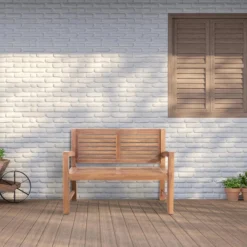 CLP Teakbank Halden 120 Cm 6 CLP Teakbank Halden 120 Cm -Tuinmeubelen 1000095889 0102