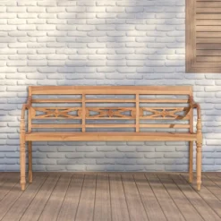 CLP Bank Maryland 150 Cm Teak -Tuinmeubelen 1000097776 0102